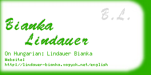bianka lindauer business card